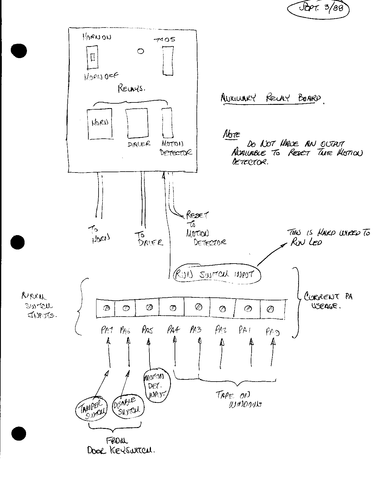 Alarm System Auxillary Relay Board